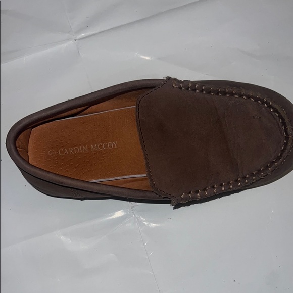 Brown Little boys size 1 Cardin McCoy loafers - Picture 1 of 5